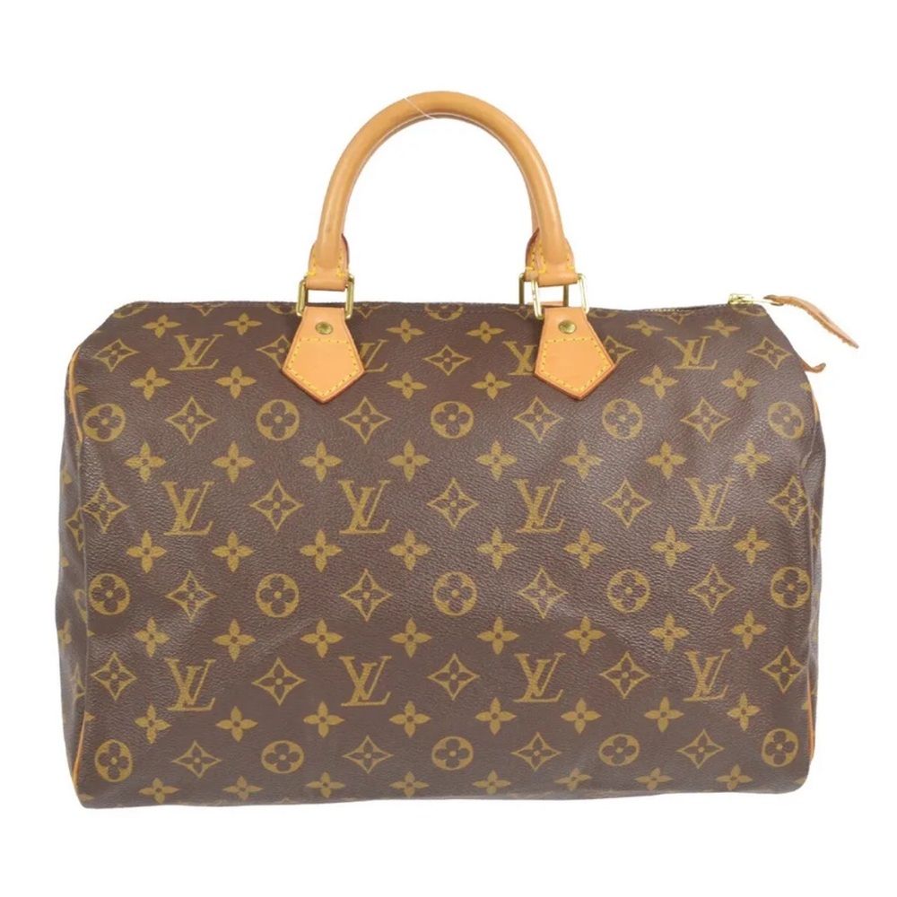 GOOD CONDITION! Authentic Louis Vuitton Speedy 35 Shoulder Bag Tote Handbag
